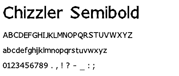 Chizzler SemiBold font